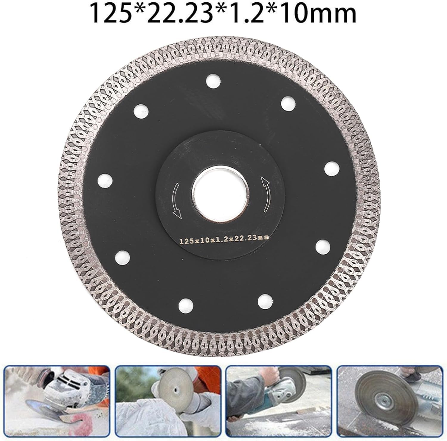 Diamentowe tarcze tnące do szlifierki kątowej， 1 szt. 4/4,5/5 cala diamentowa tarcza tnąca 105/115/125 mm x 22,23 mm tarcza tnąca do płytek porcelanowych cienka diamentowa tarcza tnąca do cięcia na su