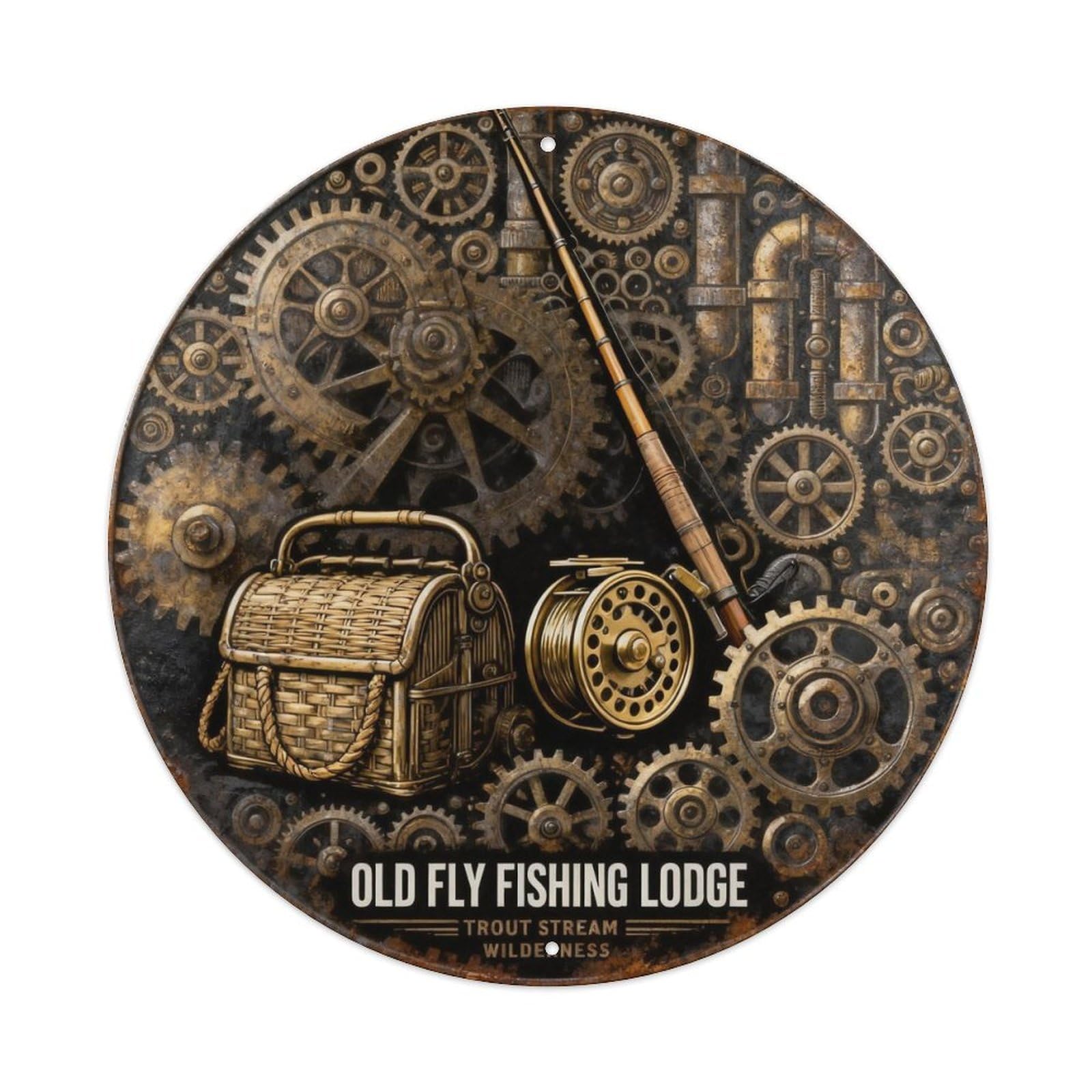 TROUT STREAM WILDERNESS Metal Tin Sign Plaque