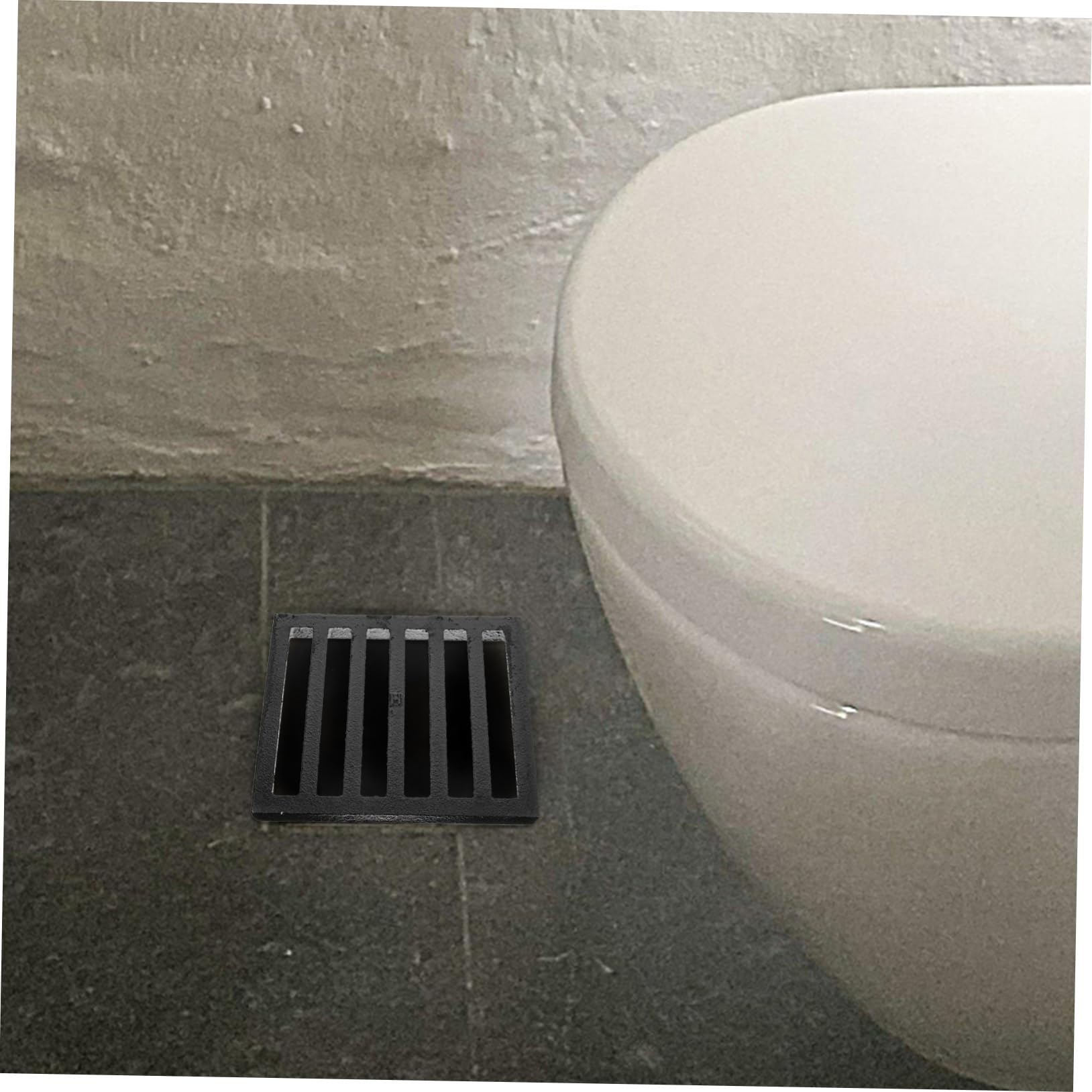 Homoyoyo Tapa De Desagüe De Piso Cuadrada Filtro Tapa De Desagüe De Hierro Fundido para Baño Cubierta De Suelo Atrapapelos para Ducha