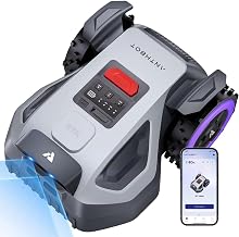 ANTHBOT M5 Robot Lawn Mower Perimeter Wire Free 1/8 Acre Dual RTK+Dual Vision Robotic Lawnmower, AI-Assisted Mapping, Virtual Boundary, APP Control, 58dB(A) Quiet, Multi-Zone Management