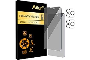 2-Pack Dark Screen Protector with Camera Lens Cover for iPhone 14 Pro Max (6.7" Display)