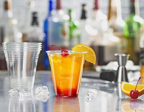 Miniatura 5 de Comfy Package Caja de 1,000 vasos de plástico transparente PET de 12 onzas para fiestas, ideal para bebidas frías, batidos y fiestas