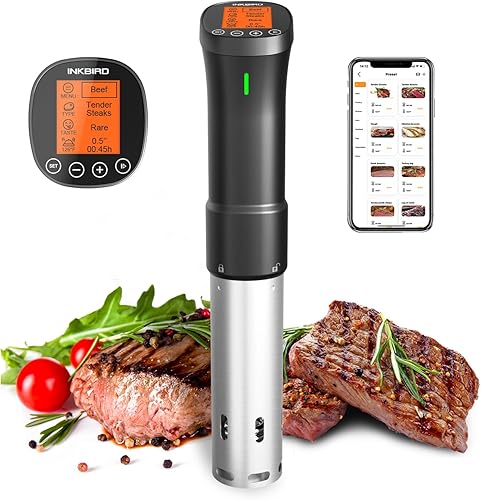 2.4G WIFI Sous Vide Cooker INKBIRD Sous Vide Máquina con control de aplicación, circulador de inmersión de 1000 vatios con aplicación de recetas