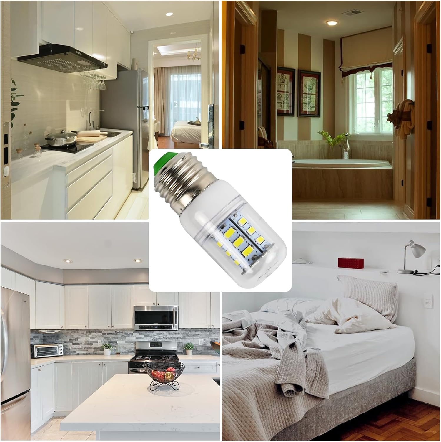Frigidaire Light Bulb Replacement 5304511738 Frigidaire Refrigerator Light Bulb PS12364857 AP6278388 Refrigerator Parts & Accessories Wattage:3.5w (85V-265V White Light)