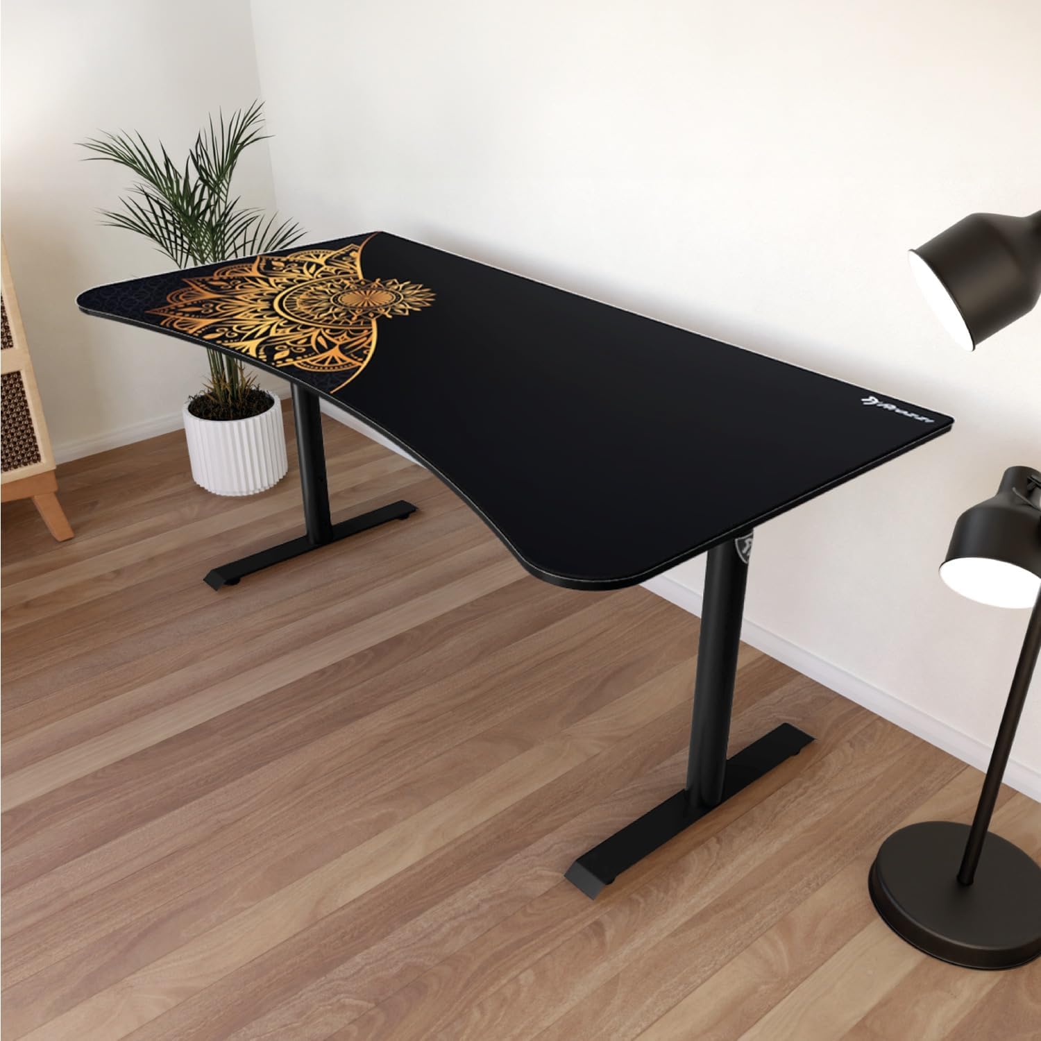 Arozzi Arena Gaming Desk Mat, Full Surface Custom Desk Pad, Interchangeable, Water Resistant & Washable Computer Desk Mouse Pad with Stitched Edges (D030)