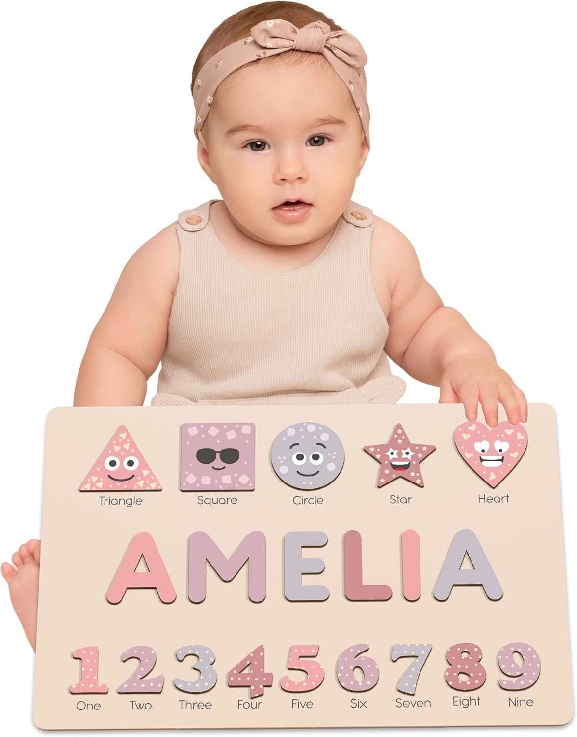 Name Puzzle for Kids, Montessori Board, Personalized Custom Name Puzzle Sign, Toddler Gift, Baby Name Toy, Gift for Kids