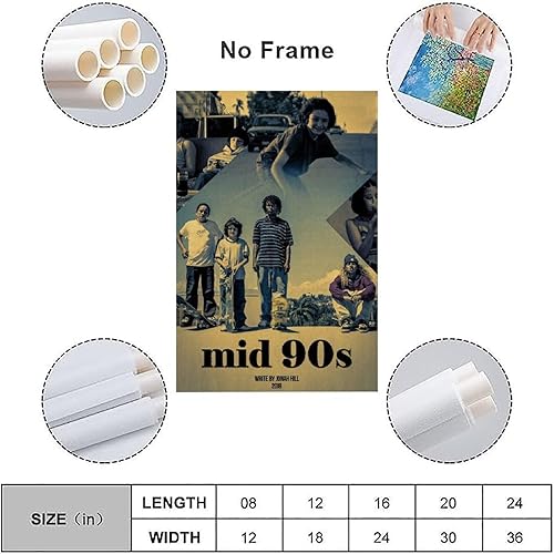 Miniatura 3 de CLBCIHWFN Póster de mediados de los años 90, película retro de comedia, drama, patinaje, película retro, para habitación, estética y arte de pared,