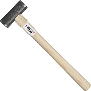 KAKURI Carpenter Hammer GENNO 16 oz (450g) Japanese Cypress Wood Handle, Woodworking Hammer Tool for Chisel, Plane, Nail, Heavy Duty Japanese Carbon Steel Square Head Sivler, Made in JAPAN