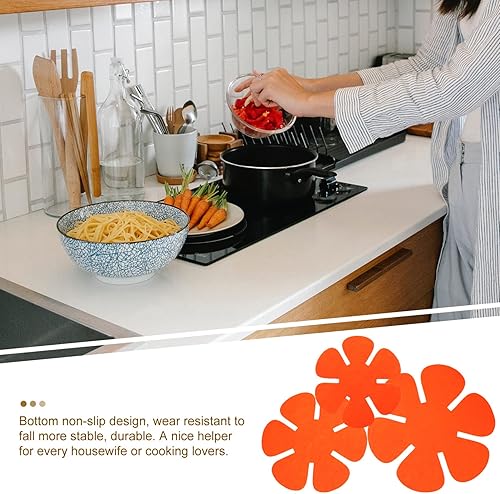 Miniatura 5 de UPKOCH Juego de 12 protectores para ollas y sartenes, 3 separadores de ollas de diferentes tamaños, almohadillas para apilar, separadores de
