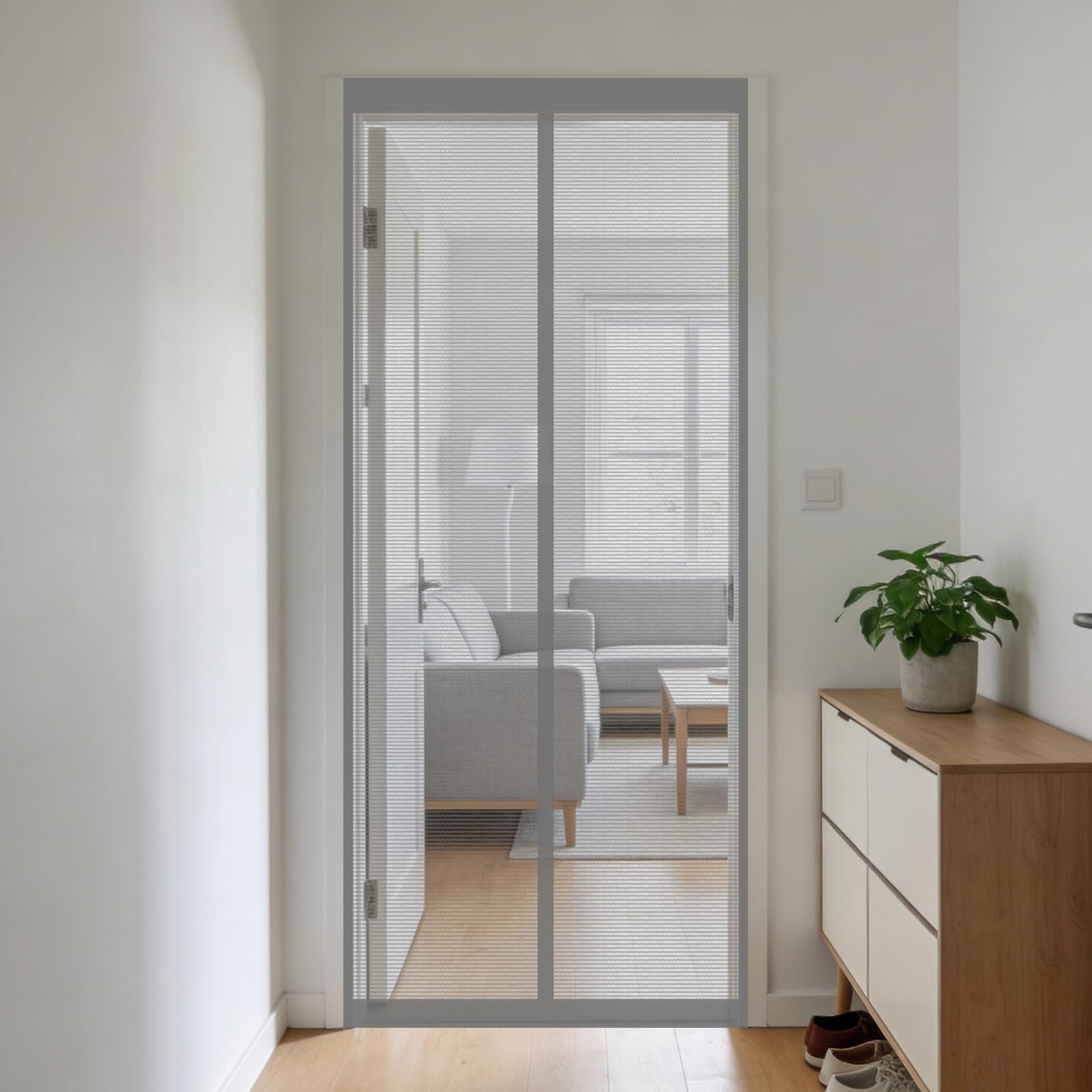 Maintient l'air frais à l'intérieur avec cette moustiquaire grise durable