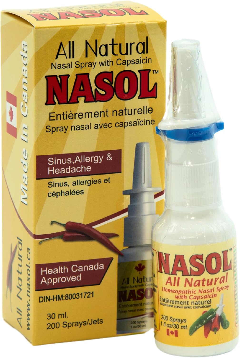 Nasol Spray nasal décongestionnant à la capsaïcine Spray nasal 30