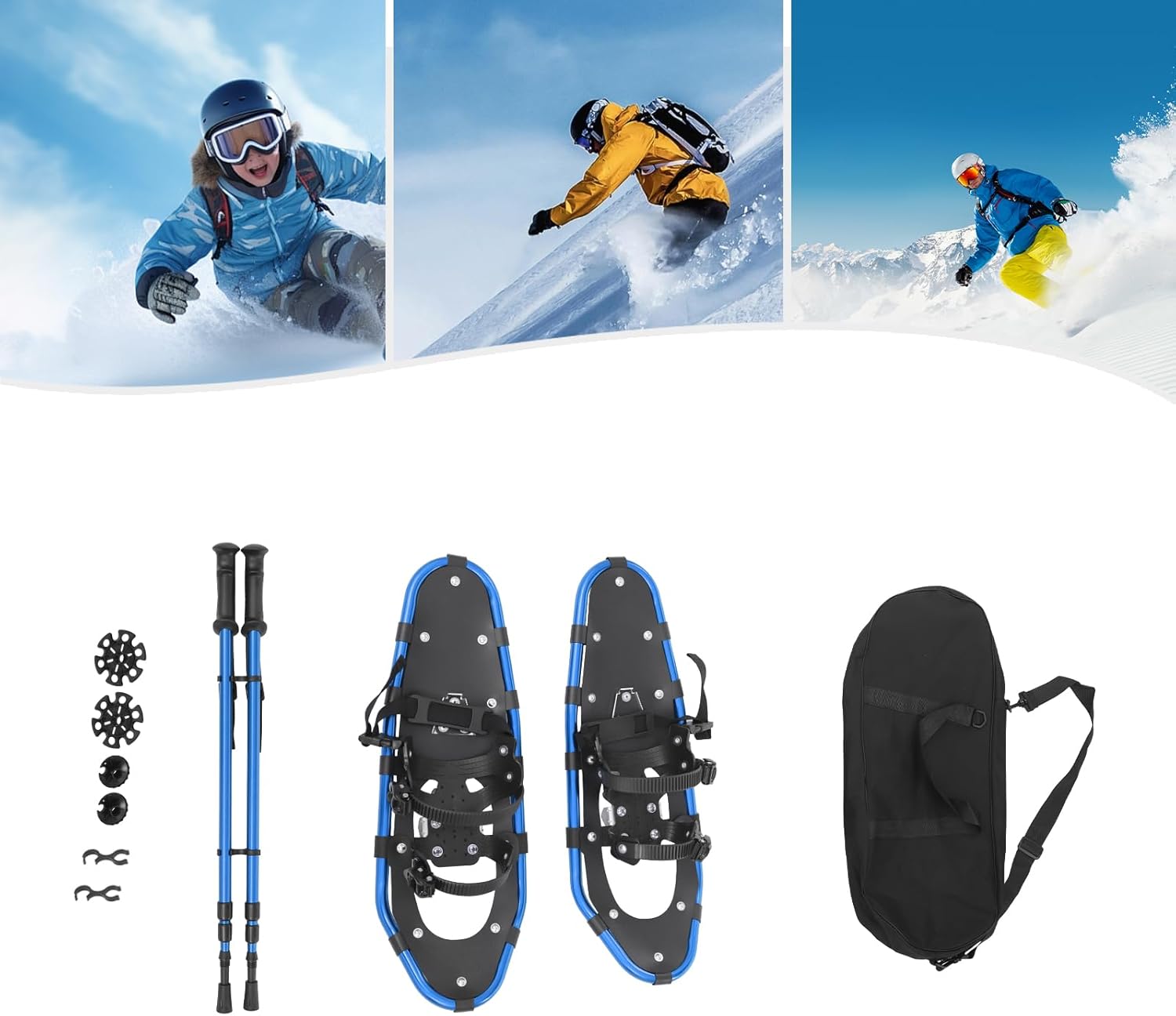 25 Inch Snowshoes, Snowshoes& Adjuatable Trekking Trinidad and