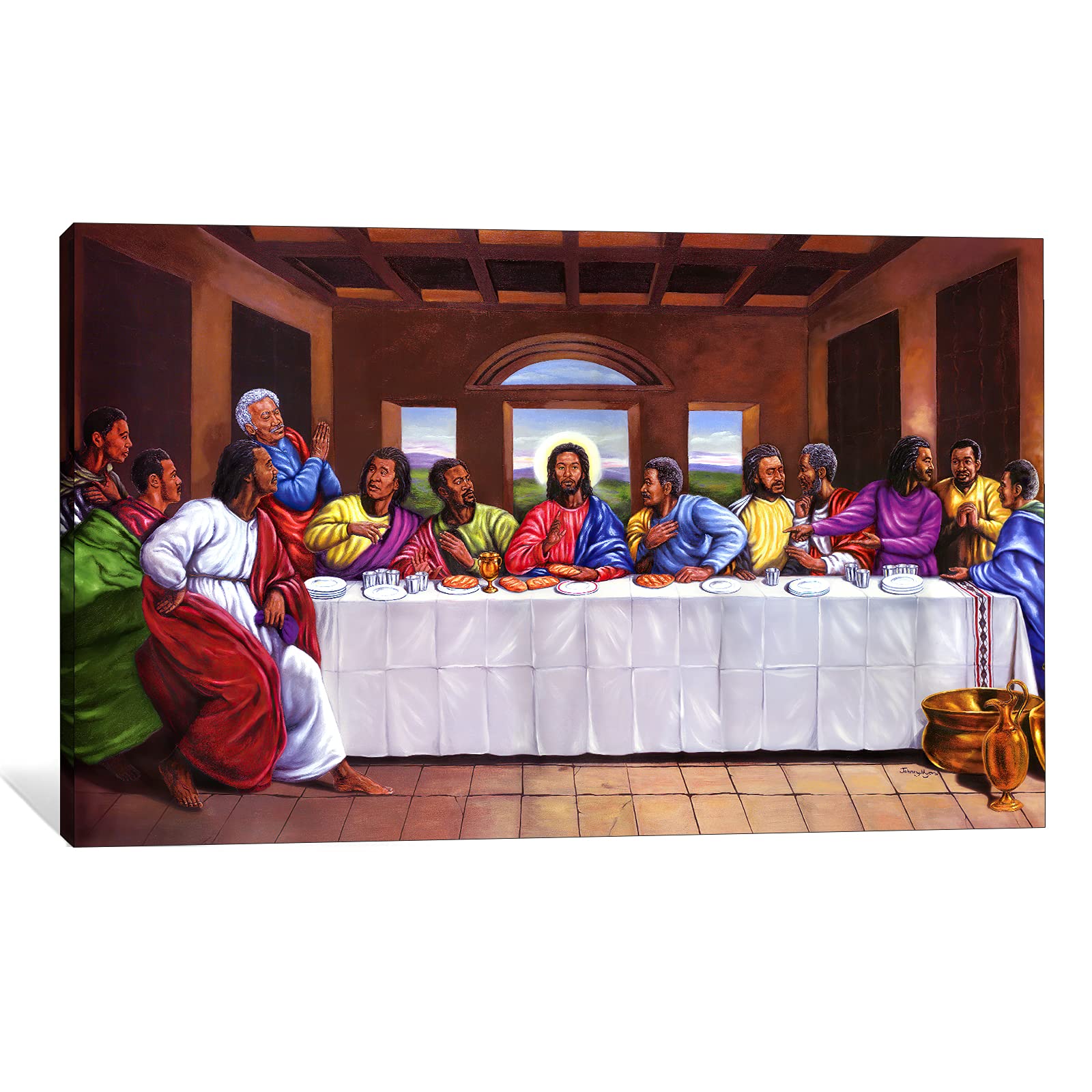 Buy The Last Supper Painting The Last Supper Canvas Wall Art, The