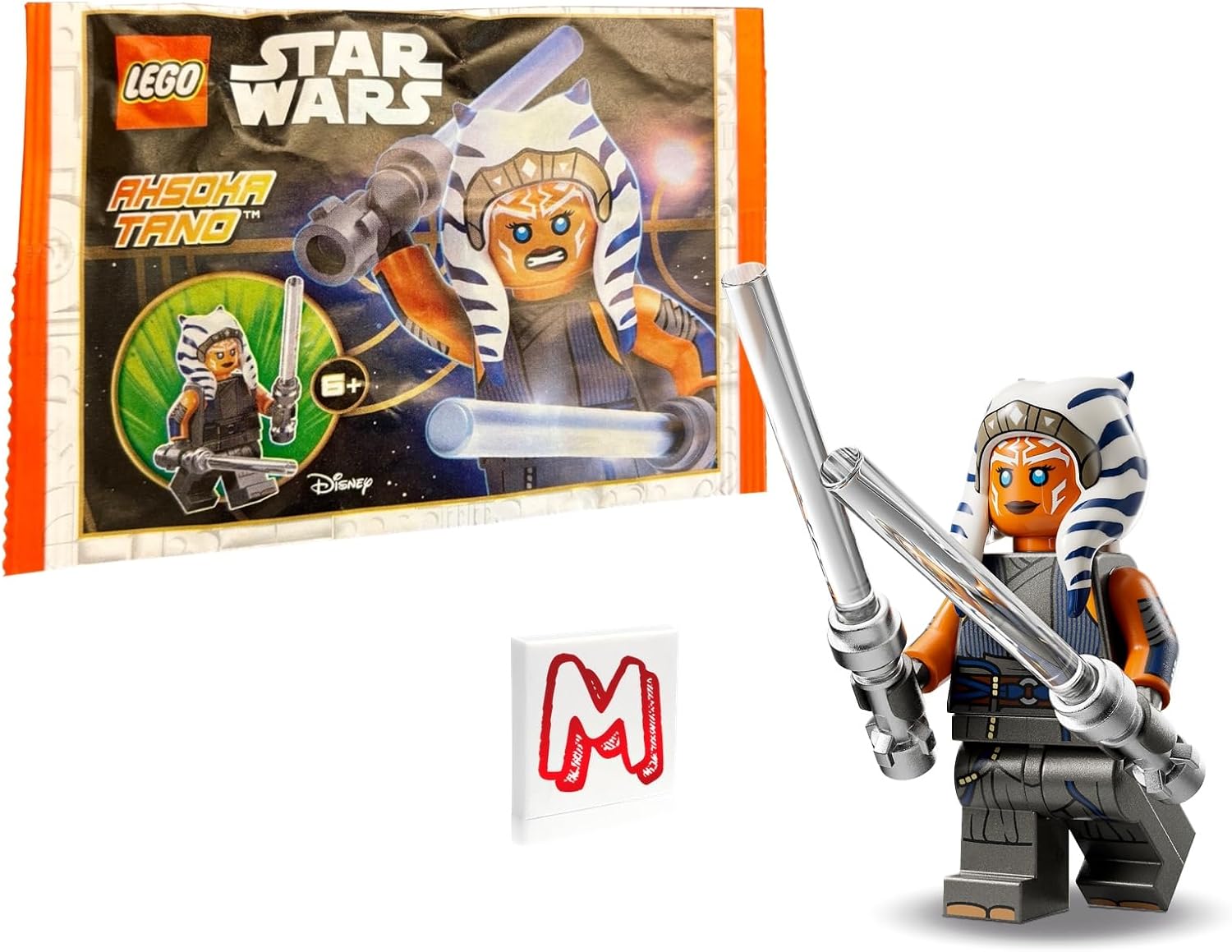 LEGO Star Wars The Mandalorian Minifigure - Ahsoka Tano with 2 Lightsabers 75362