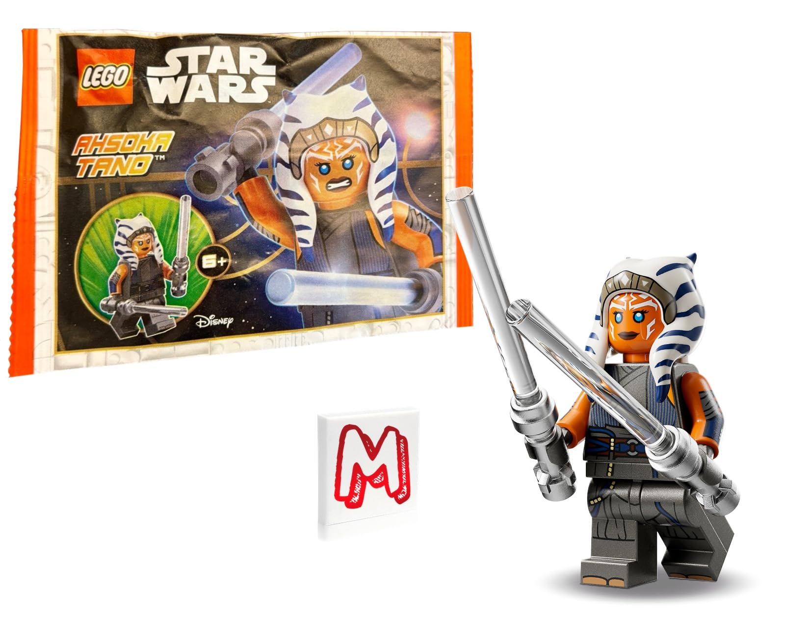 LEGO Star Wars The Mandalorian Minifigure - Ahsoka Tano with 2