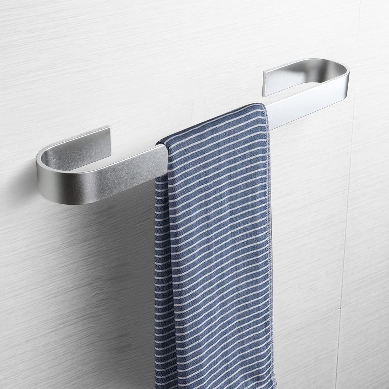 Towel Rail, KASTWAVE Stainless Steel Bath Towel Bar, No Drilling Self