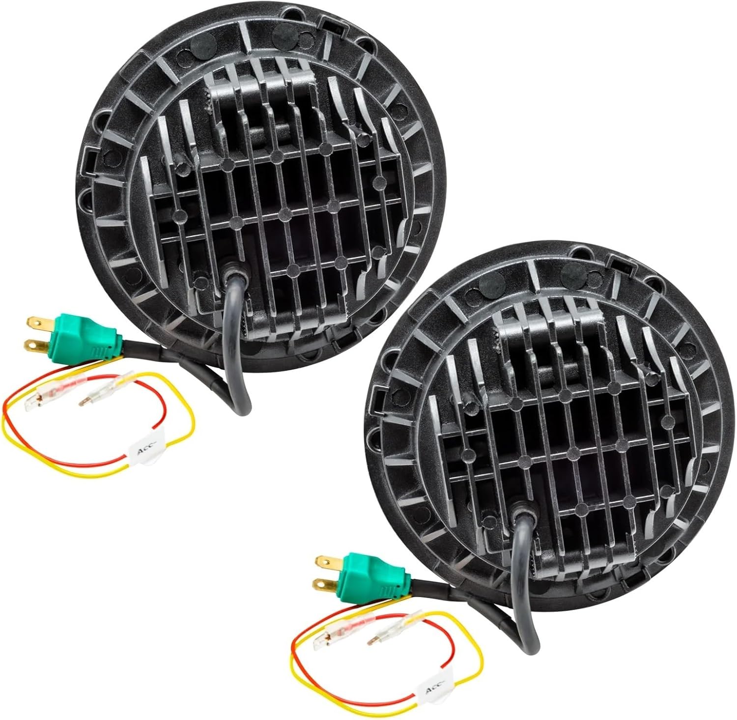 ORACLE Lighting 5769-330 7 Inch LED Sealed Beam Replacement Headlamp Assembly, Black Bezel, Pair