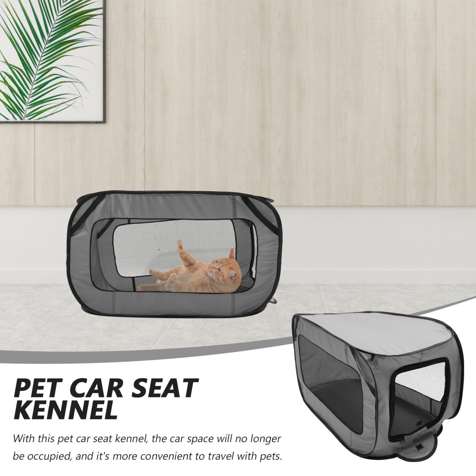 INOOMP Cama Plegable para Coche Perrera para Perros Pequeños Reposabrazos Lavable y Duradera