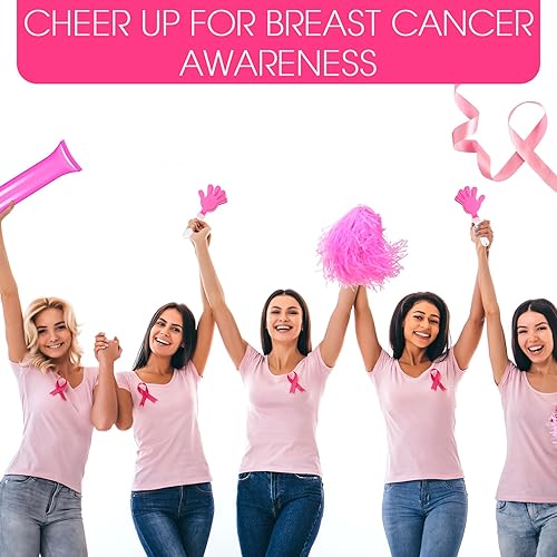 Miniatura 6 de Sosation 36 pompones de animadora y palitos de trueno para eventos deportivos, juegos de fútbol, escuela, baile, equipo, artículos de espíritu,