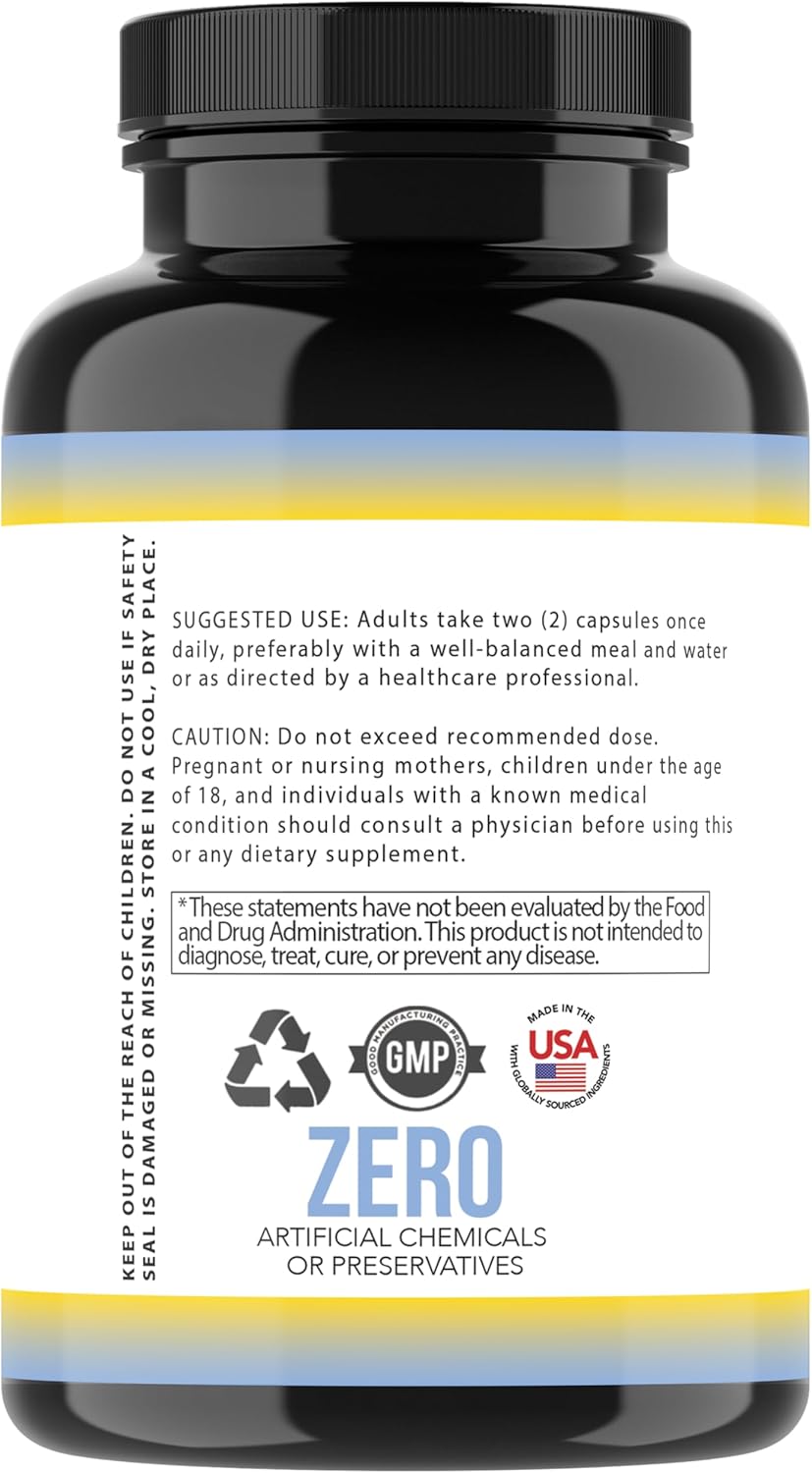 Angry Supplements Stress Less Day-Time Mood Support Pills – Natural Stress Relief with Ashwagandha, Rhodiola, L-Theanine, Magnesium & B Vitamins– Calm Focus & Mental Clarity – 60 Capsules (1-Bottle) - Image 3