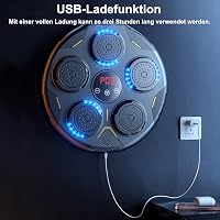 JIAQINGDA LED Zenés Boxzsák Fali Boxozógép Bluetooth Kesztyűvel 9 Sebességgel 6