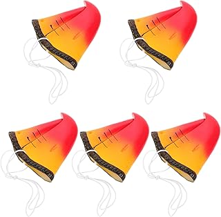 Gatuida 5pcs Simulation Parrot Nose Props, Fake Animal Bird Beak Nose Costume for Halloween Cosplay Party, 3.14 x 2.95 x 0.39 Inch
