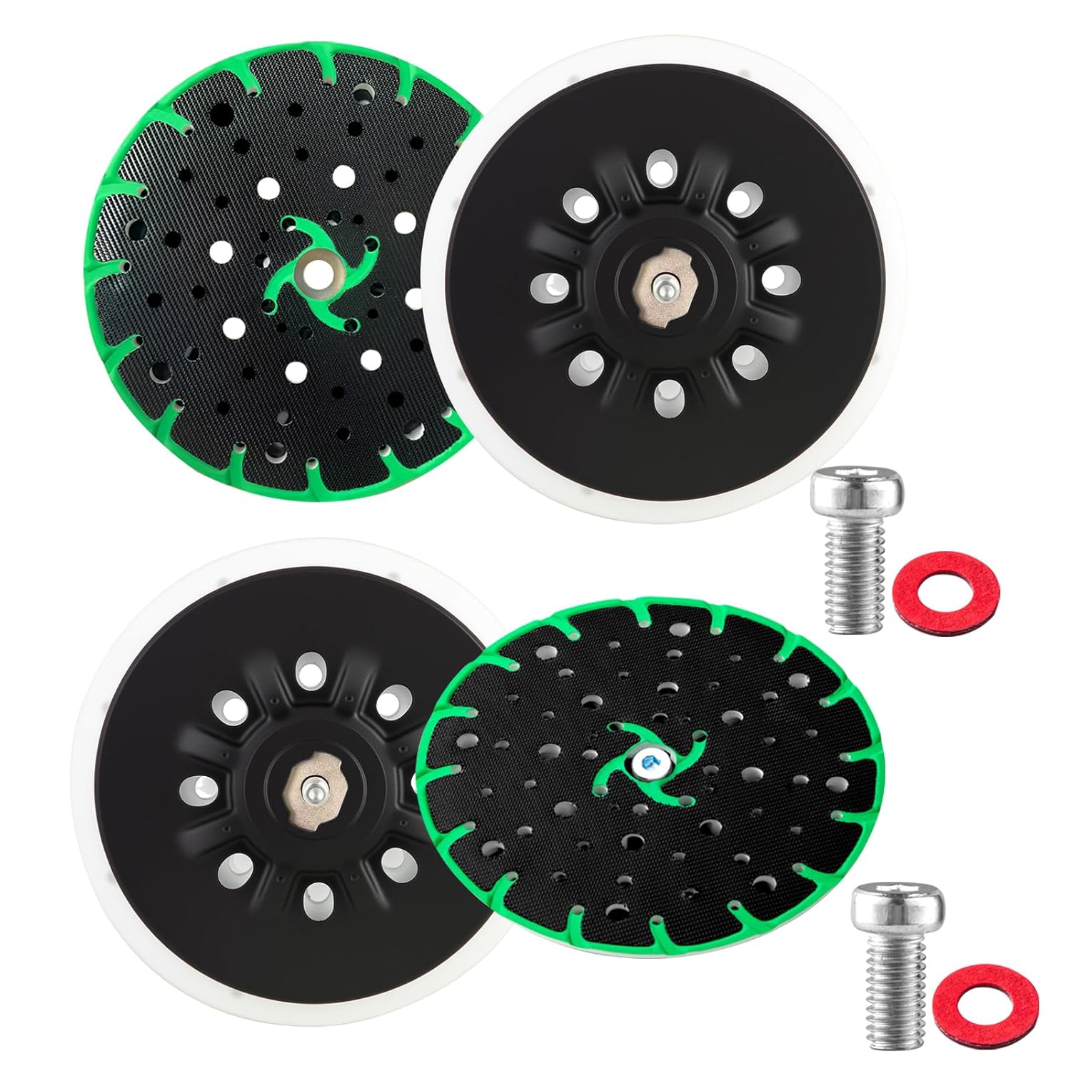202460 Hard Sanding pad & 202458 Soft Sanding Pad, for Festool ETS 150/3 EQ, ETS 150/5 EQ, ETS EC 150/3 EQ, ETS EC 150/5 EQ Sander Back-up Sanding Pad 2Pack