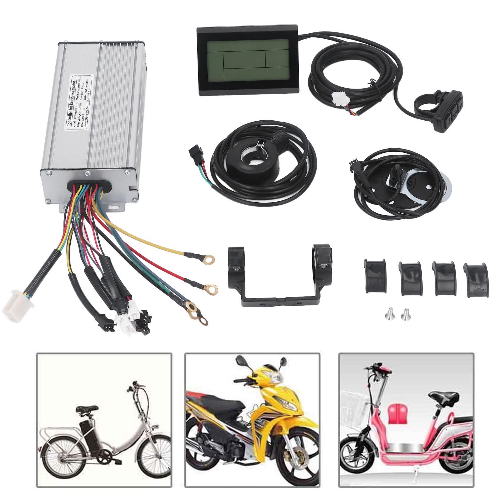 Zestaw kontrolera fali sinusoidalnej do roweru elektrycznego Panel LCD3 akcesoria przepustnicy kciuk do silnika 48 V 1000 W 1500 W