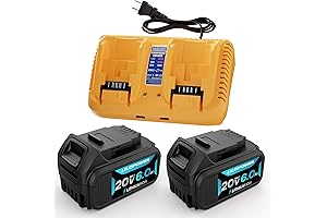 2Pack 20V 6.0Ah Battery Replacement for Dewalt 20V Max