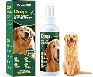 Effectively Dog No Chew Spray, Bitter Dog Deterrent for Furniture, Humane Pet Corrector & Training Spray for Dogs & Puppies, Safe & Natural, Prevent Peeing, Biting, Chewing & Licking Injuries 150ml