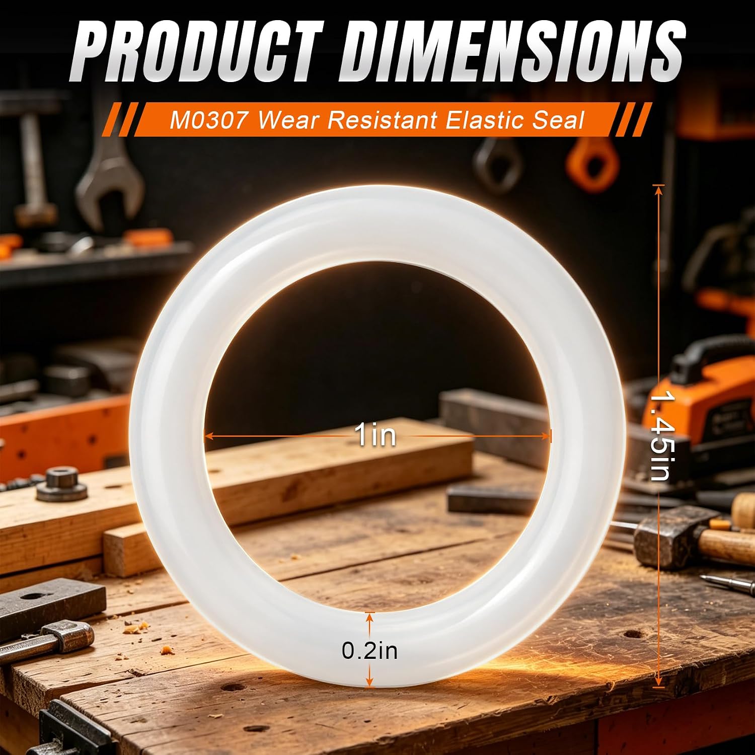 M0307 O-Rings, Replacement for Clear-Cut Stock Guides 04215 04301，4-Pack