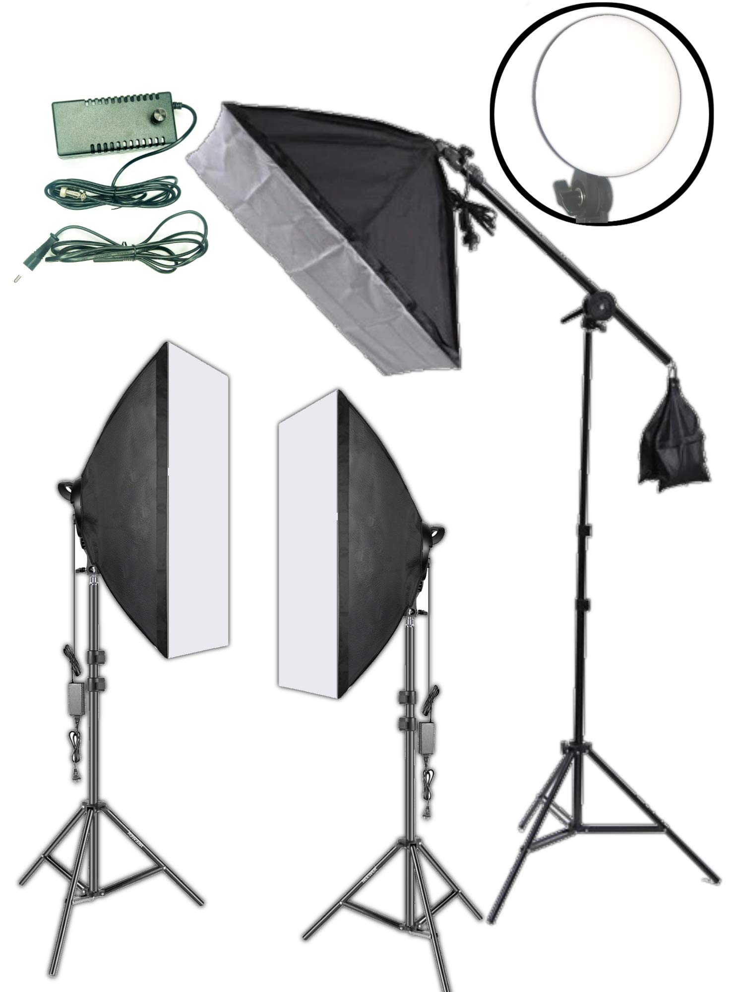 OCTOVA LV460 3 Point Lighting Led Photo & Video Light Softbox Lighting Kit for YouTube Constant Studio Videography, Portrait Shooting, Product Photography Continuous Key,Fill & Back Light, Chroma Kit