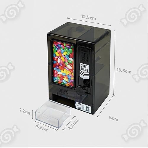 Miniatura 3 de YOBRO Dispensador de dulces, bonita máquina expendedora para escritorio, máquina manual de dulces, dispensar mini caramelos, regalo de cumpleaños