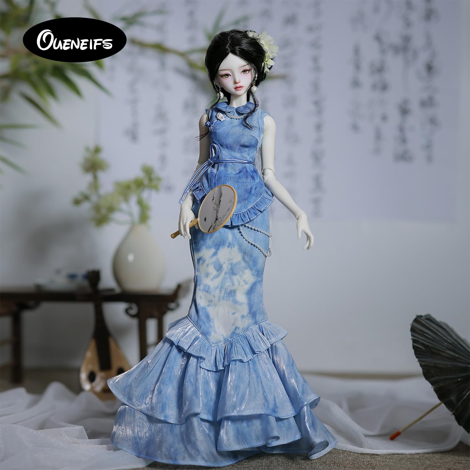 1/4 Sophia Fullset A Bjd Puppe Neo-Chinesischer Cheongsam-Stil Harz Spielzeug für 15+ Jahre alt