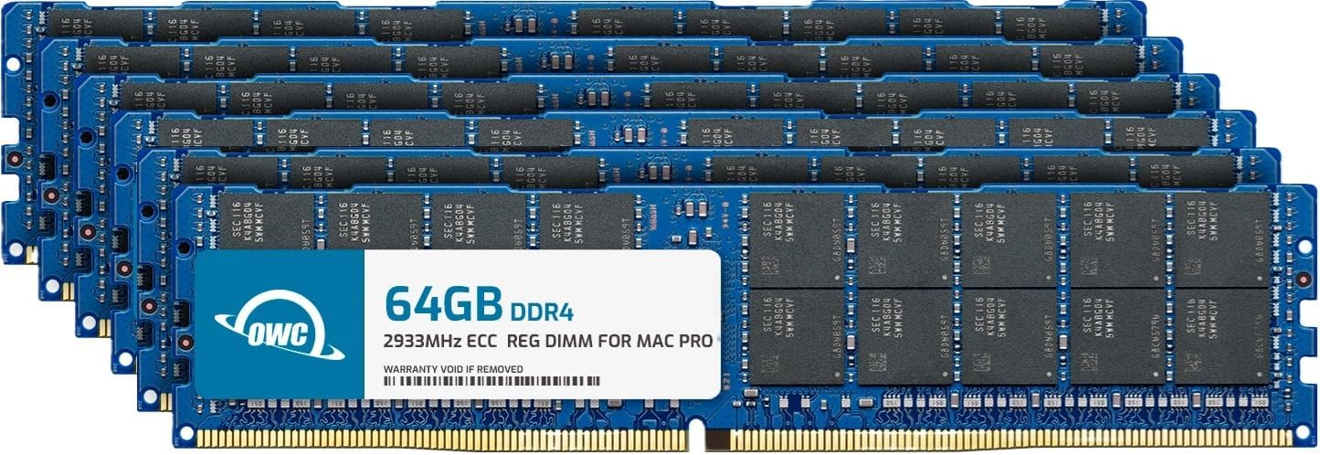 OWC 16GB DDR4 ECC Registered CL21 PC4-23400 2933MHz SDRAM Memory Ram Upgrade Module Compatible with 2019 Mac Pro 7,1 (OWC2933D4MP16GB)