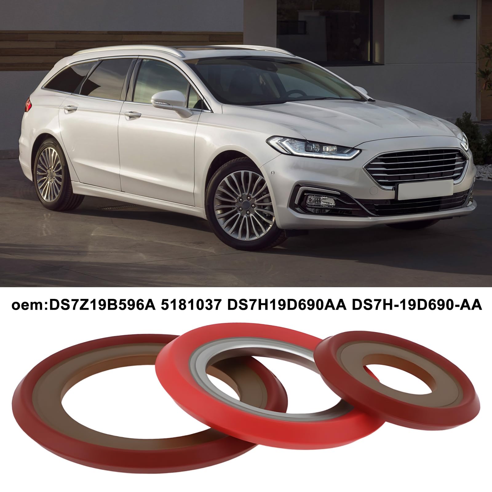 6 Pièces Joints de Condenseur de Climatisation pour Voiture DS7Z19B596A 5181037 Compatible avec Ford