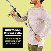 Vista 6 de DOCAZOO DocaPole Plumero de microfibra con poste de extensión de 6 pies para quitar el polvo de techos altos y superficies