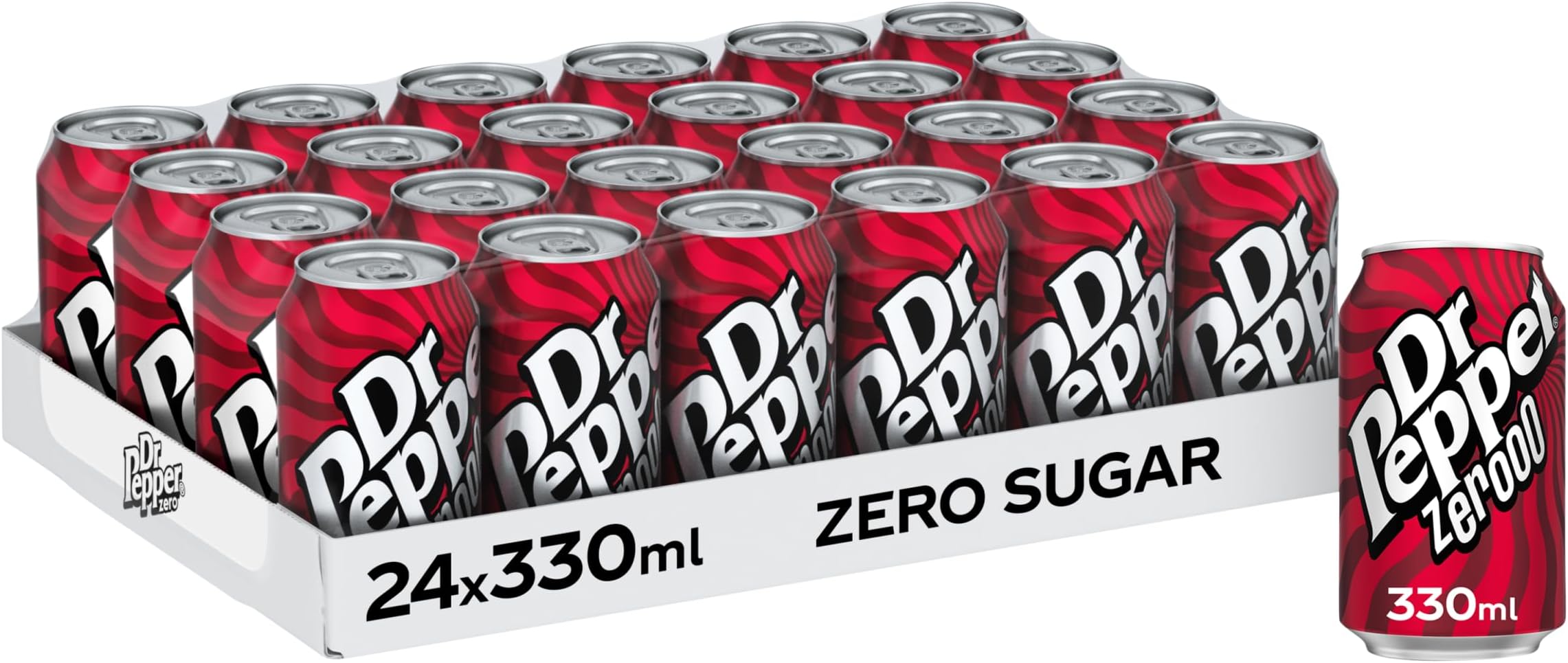 Dr Pepper Can Zero 330 ml (Pack of 24)