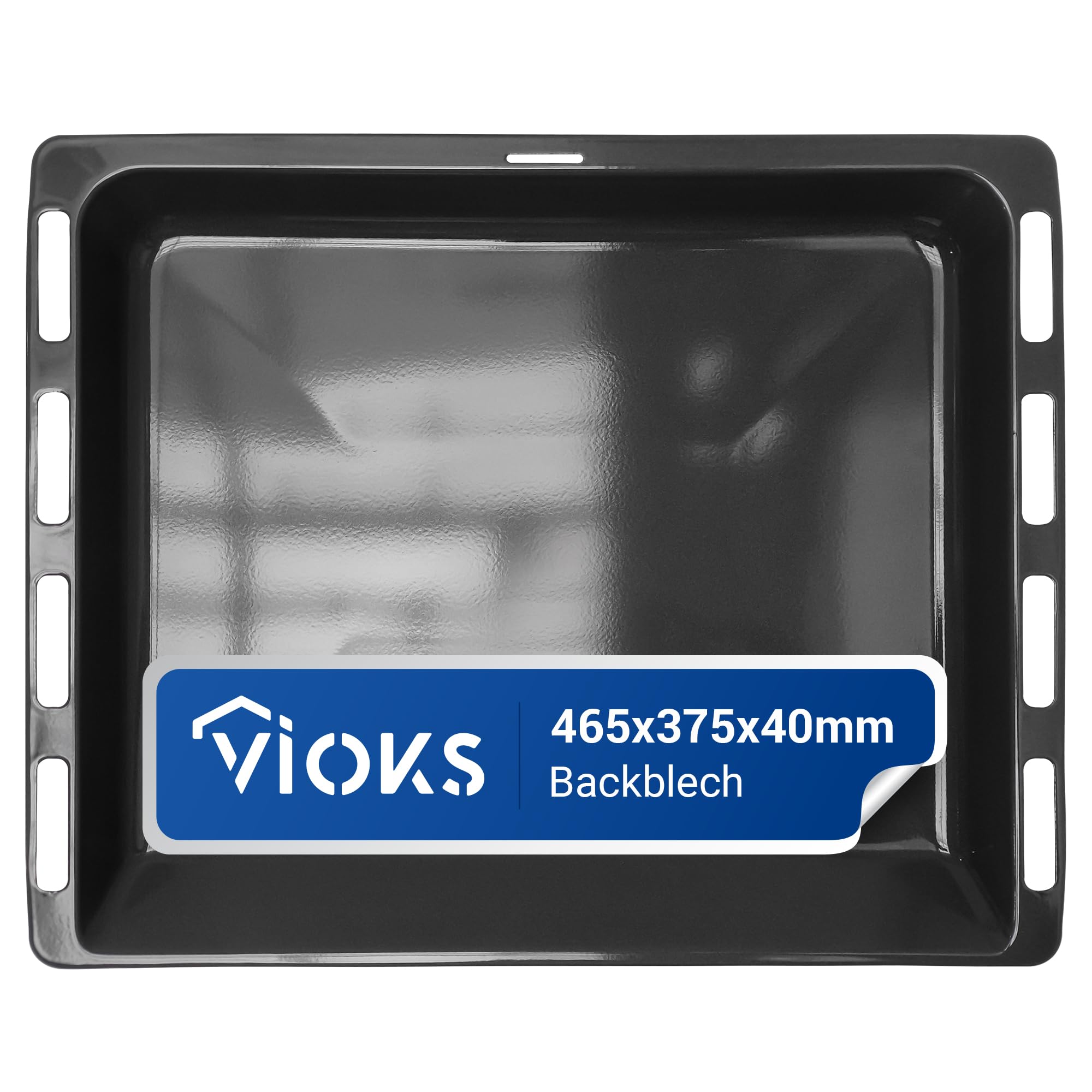 VIOKS Baking Tray 46 x 37 x 4 cm Replacement for Bosch Siemеns Neff Constructa HEZ432002 00742586, Baking Tray, Deep Baking Tray, Grease Tray, Enamel Tray for | Chapa para horno honda para horno, bandeja para la grasa, bandeja para horno, sustituye a 00742586, esmaltada