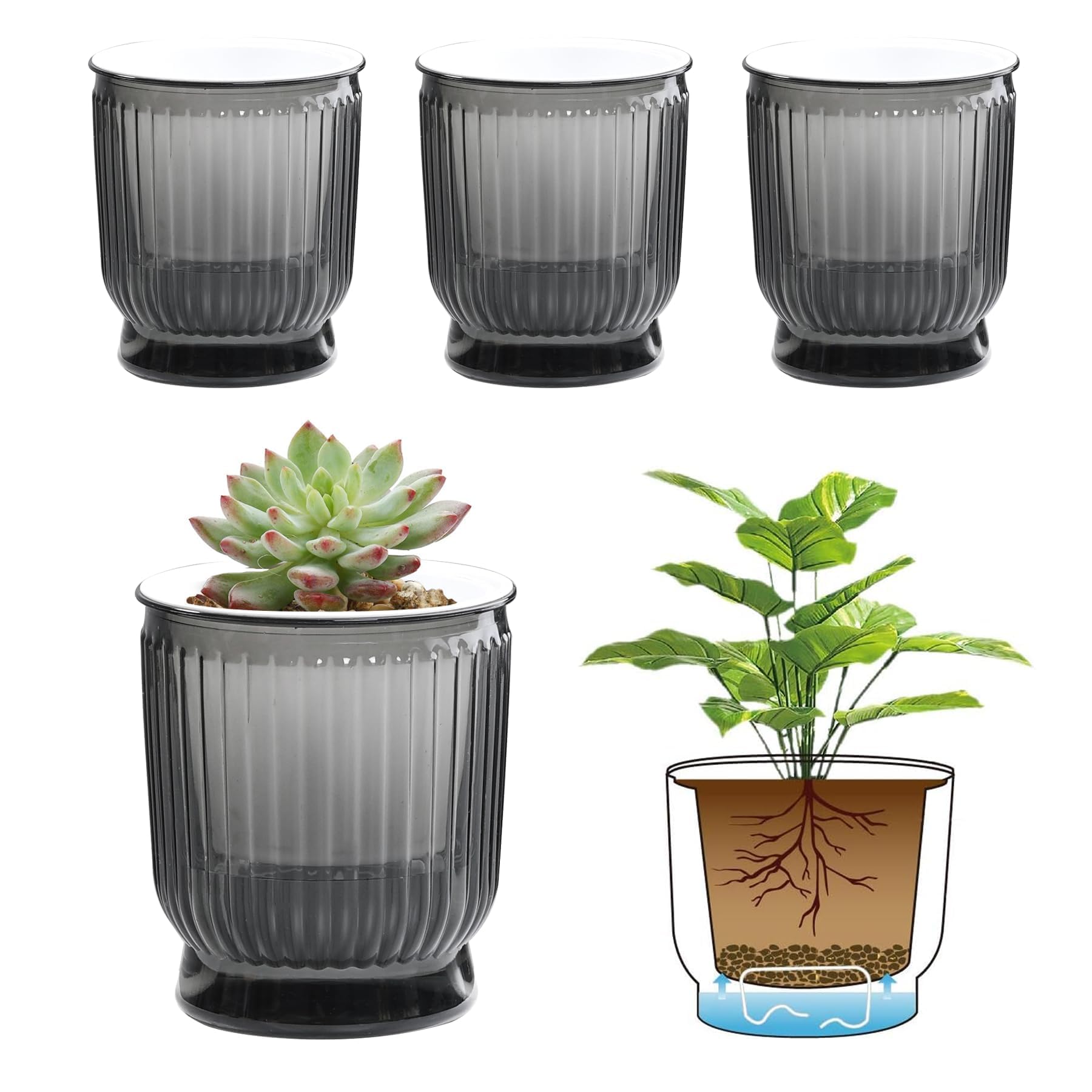 T4U Self-Watering Pots
