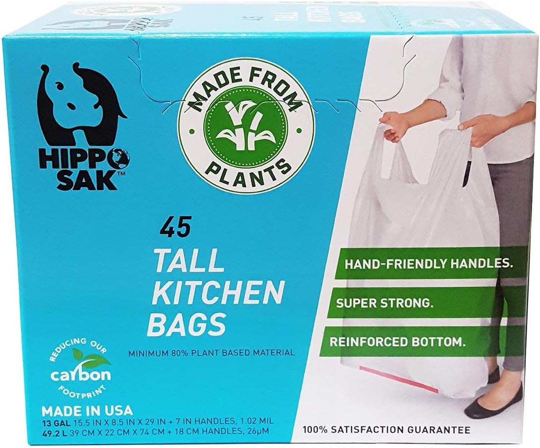 Hippo Sak Tall Vegetable Bags with Handles 3.8 Litre