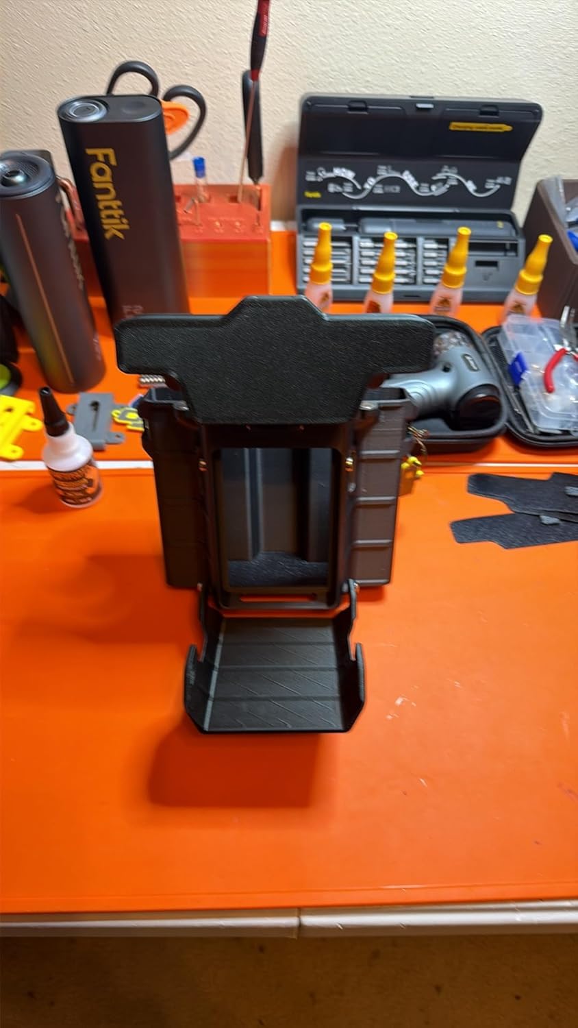 Neo 2 Protective Storage Case, Black and Dark Green Carbon Fiber Hard Shell Carrying Box with Belt Clip