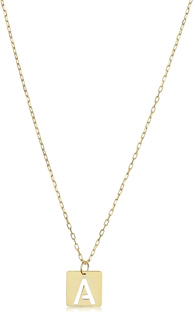 Amazon.com: 14k Yellow Gold Square Tile 