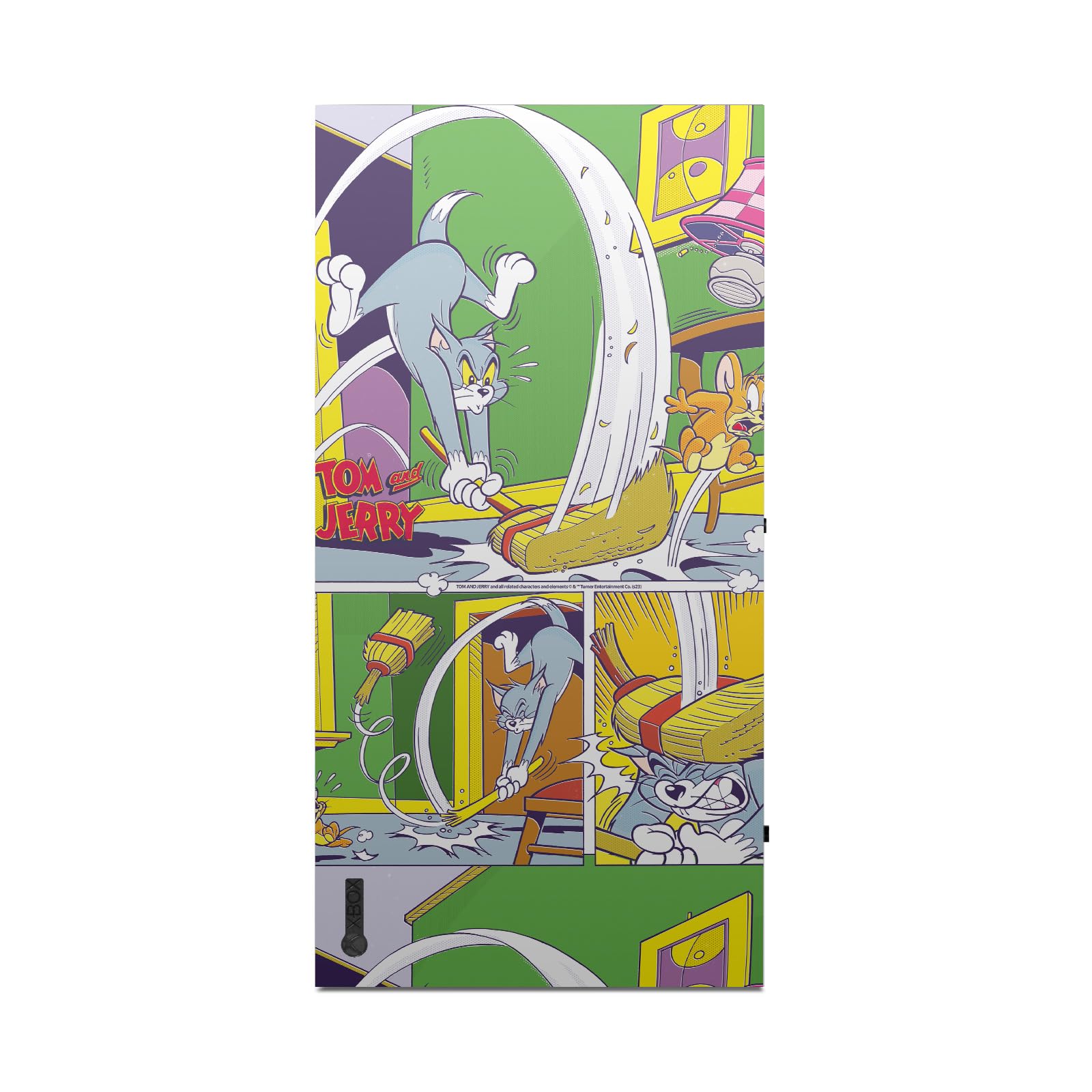 Head Case Designs sous Licence Officielle Tom and Jerry Course en Salle Graphismes Vinyle Autocollant De Jeu Peau Autocollant Couverture Compatible avec Xbox Series X Console
