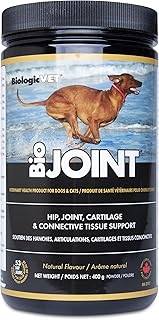 Flora BiologicVET BioJOINT Advanced Hip Joint Mobility 400 g Powder for Dogs & Cats Premium Joint Support with Glucosamine, Chondroitin, Bromelain, Boswellia, Prebiotics, Manganese, Joint Pain Relief