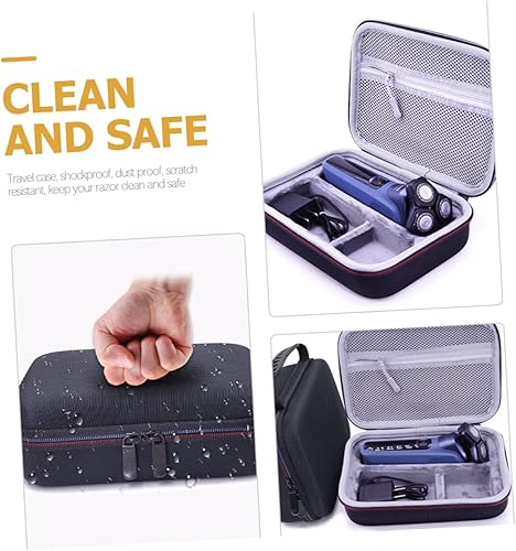 Miniatura 9 de FOMIYES 2pcs Hair Clipper Storage Bag Hard Razor Case Travel Razor Case Travel Razor Holder Portable Shaver Case Shaver Storage Case Safety Razor