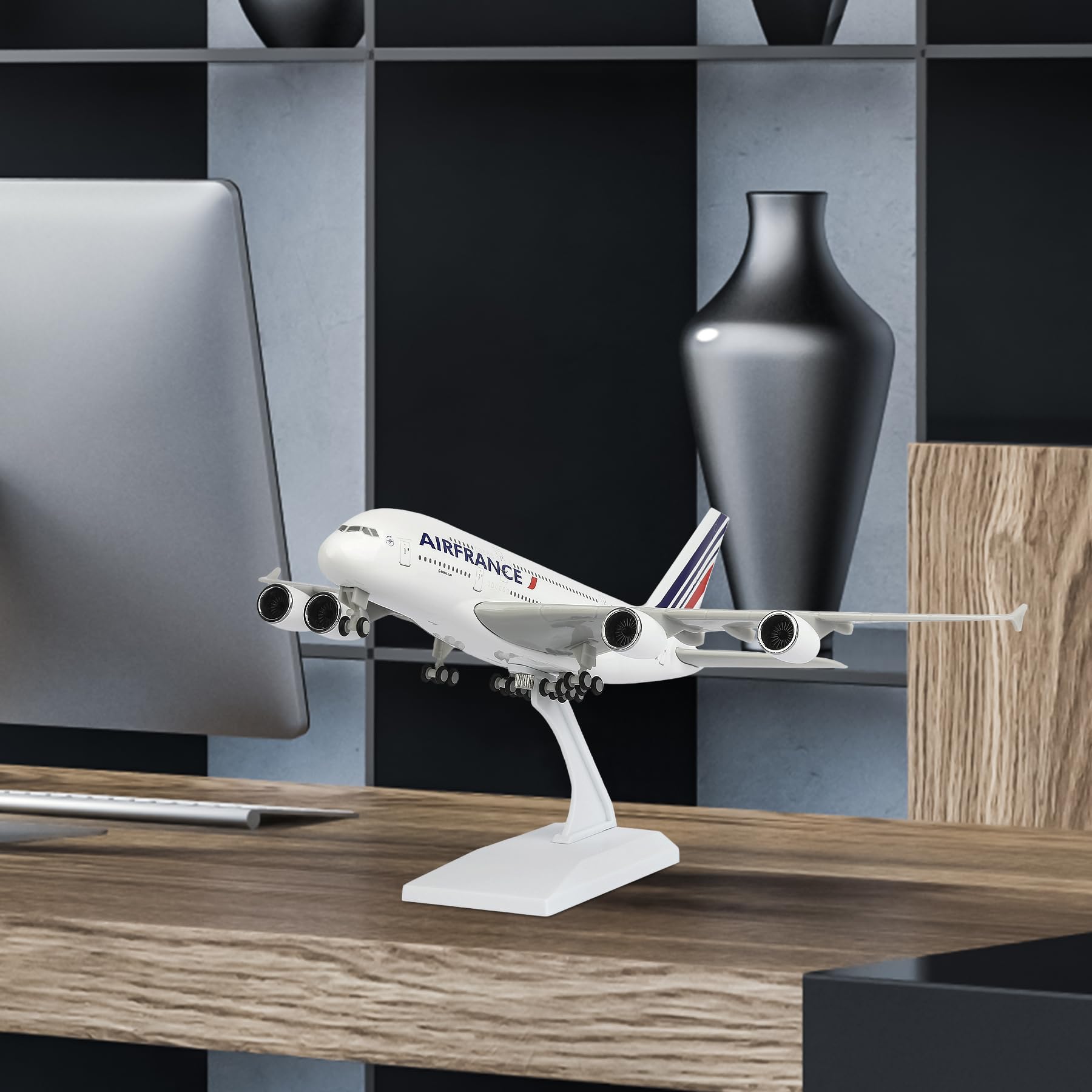 Amazon.co.jp: Joylluoan 1:130 Airfrance A380 模型 飛行機 合金 ダイ