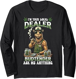 Funny Budtender Camel Local Dealer 420 Dispensary Long Sleeve T-Shirt