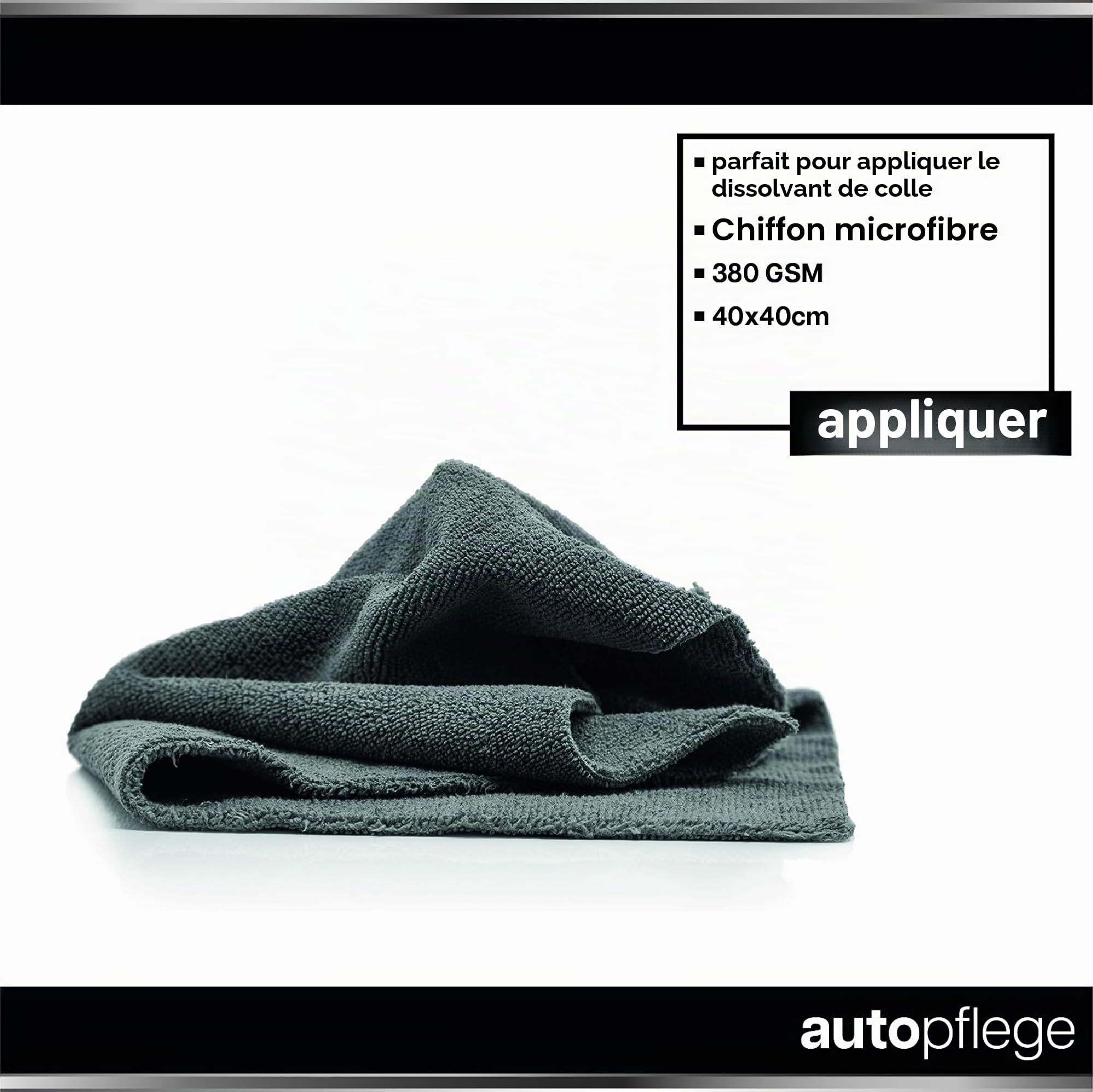 Koch Chemie Eulex Kit de détachant pour résidus de colle 1 l + tête de pulvérisation + chiffon en microfibre | Élimine les résidus de colle tels que les autocollants des étiquettes du verre, du métal,