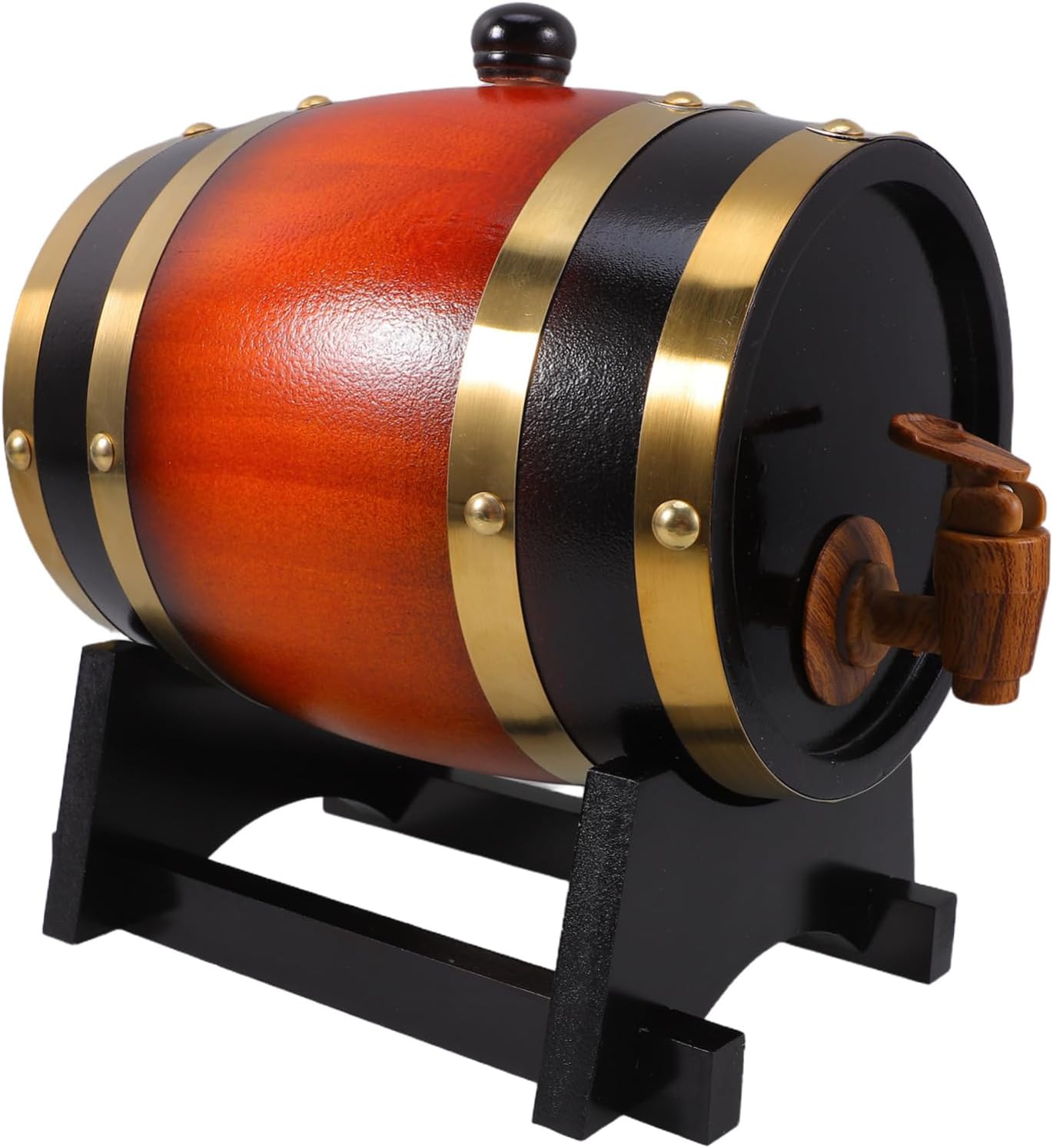 PRETYZOOM Wooden Wine with Tap Beer Dispenser for Home Parties Sturdy Design Great for Serving Drinks for Bars and Outdoor Gatherings